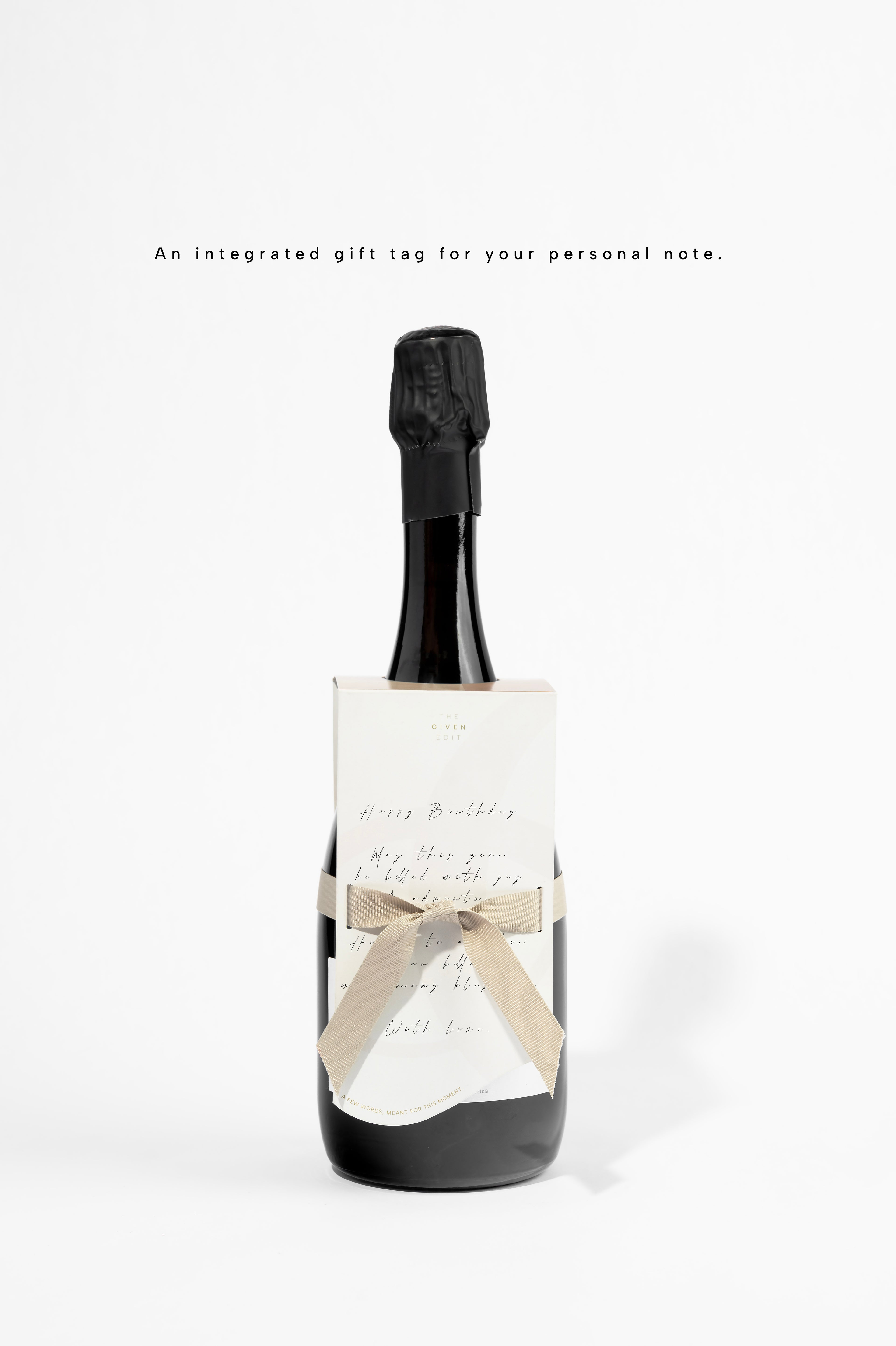 Set of 3 Premium Bottle Gift Tags - Soft Bloom