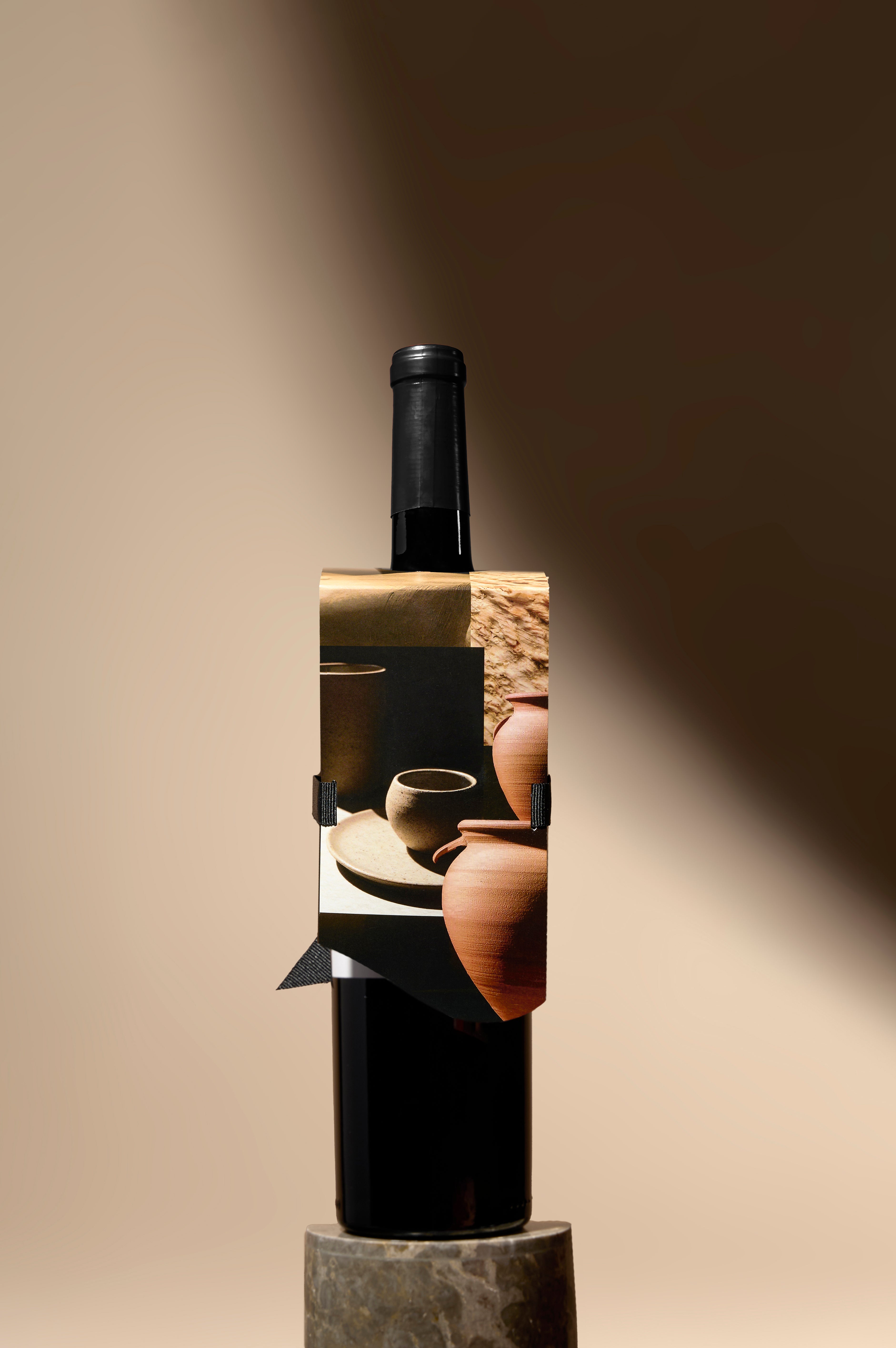 Set of 3 Premium Bottle Gift Tags - Moulded Pottery