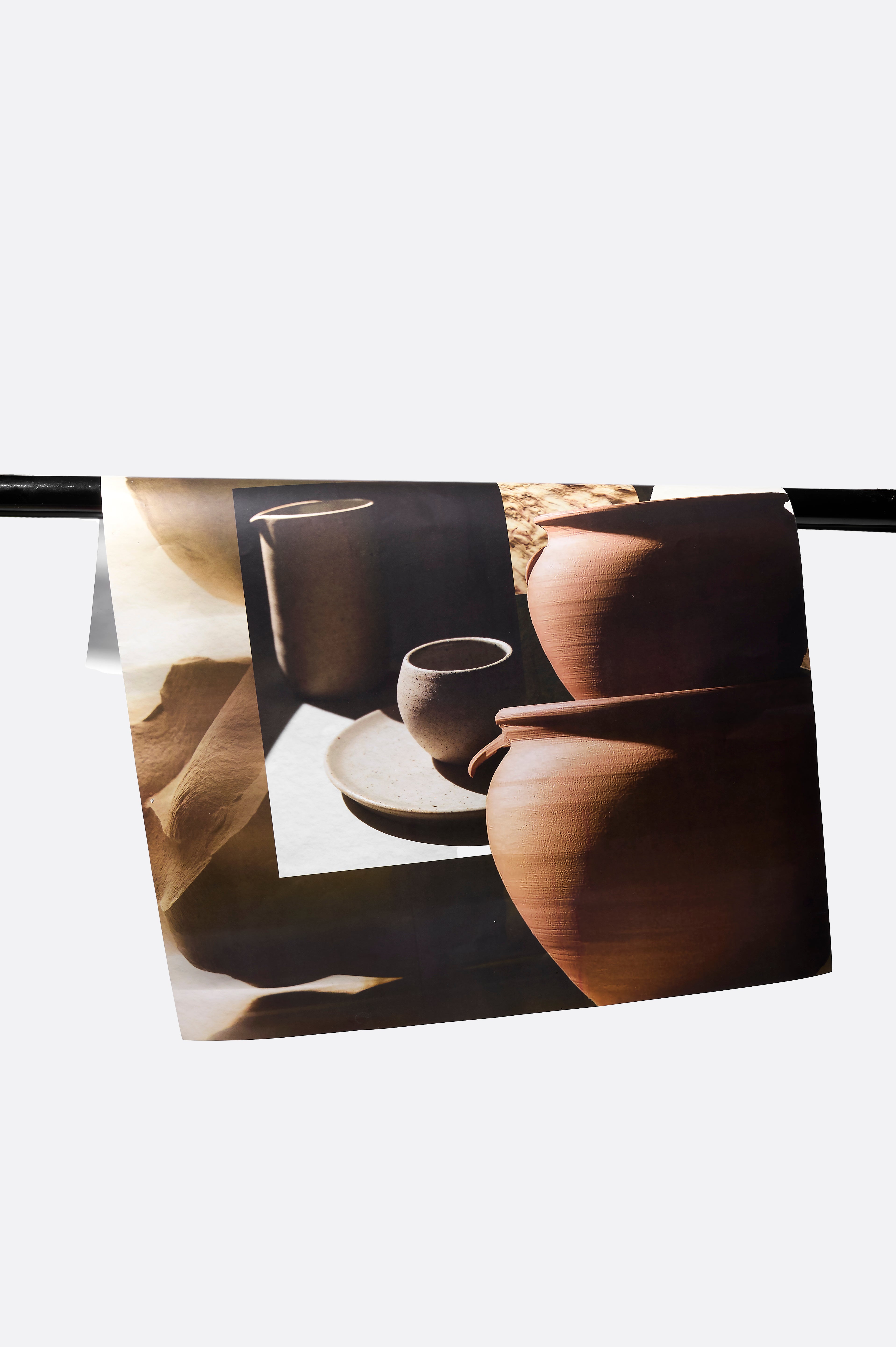 Set of 3 Premium Gift Wrap Sheets - Moulded Pottery